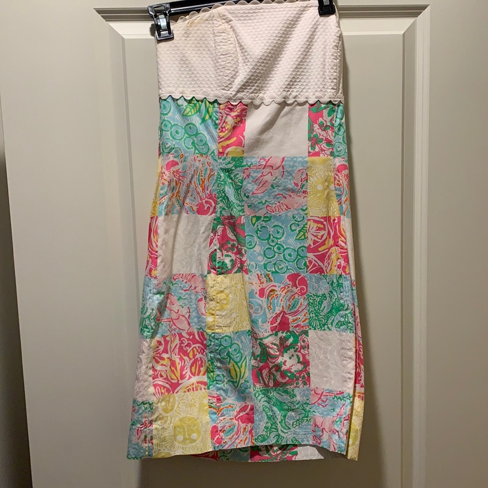 Lilly Pulitzer strapless dress
